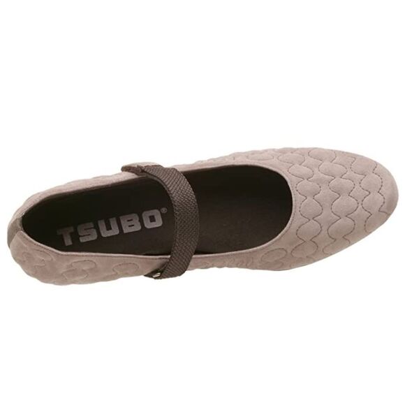 Tsubo Juba Tan Quilted Suede Mary Jane Heels Sz 10 - Picture 1 of 8